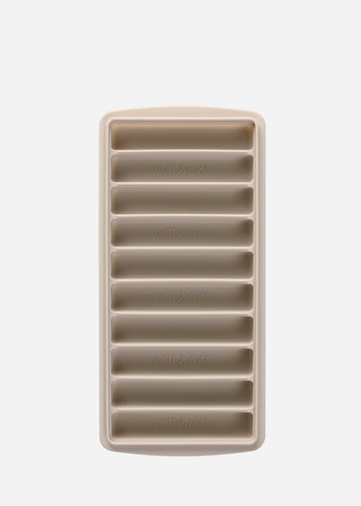 Aya ida aya ida - Eiswürfelform - Eiswürfelform - Eiswürfelform aus Silikon mit Deckel - BPA-frei - wiederverwendbar - längliche Eiswürfel für Flaschen - Kaltgetränke - Cremebeige