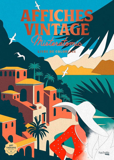 Hachette Heroes Poster Vintage – Misteratomic – Malbuch für Erwachsene