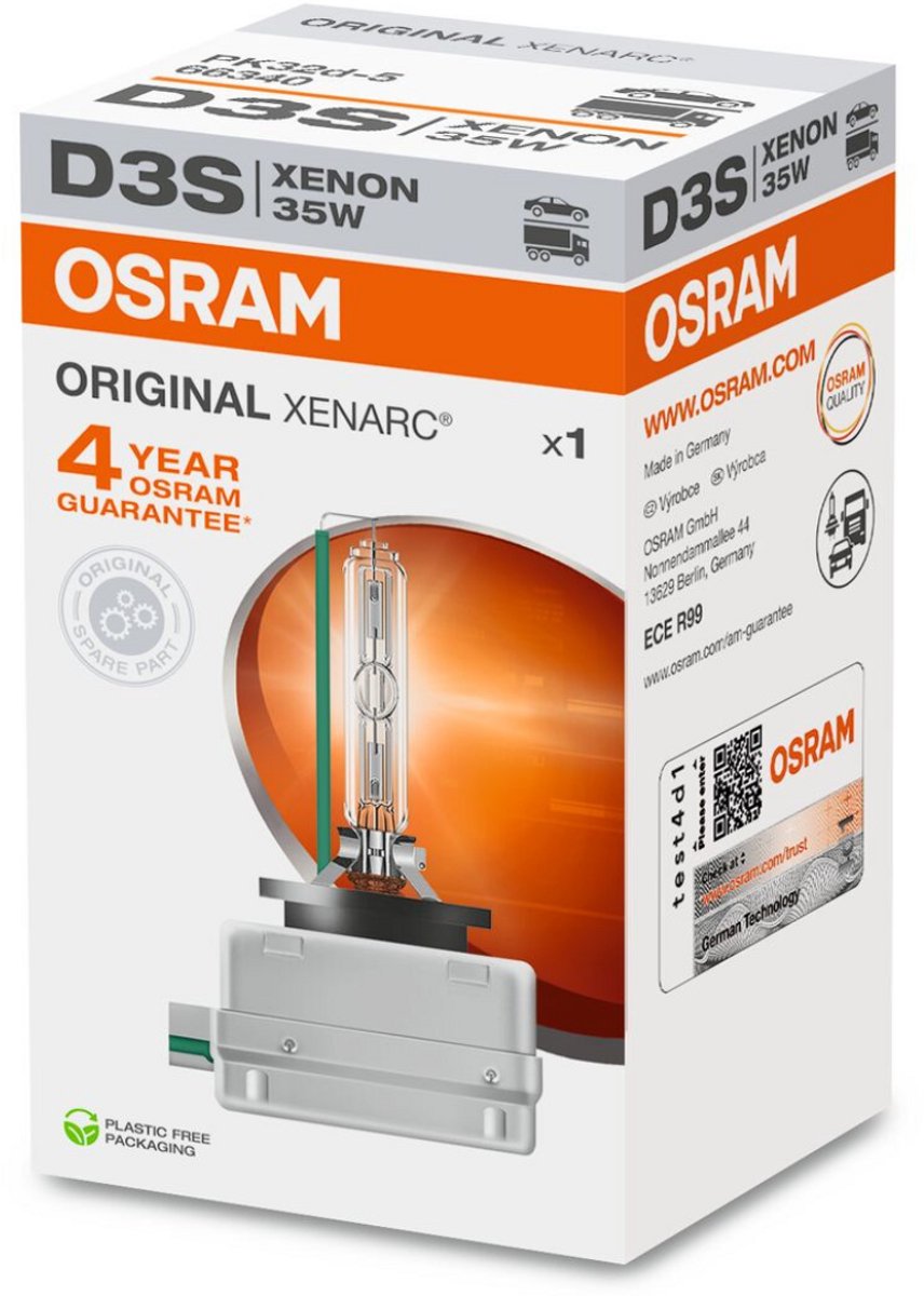 Osram Scheinwerfer Xenarc Original Xenonlampe 42V 35W D3S Xenarc