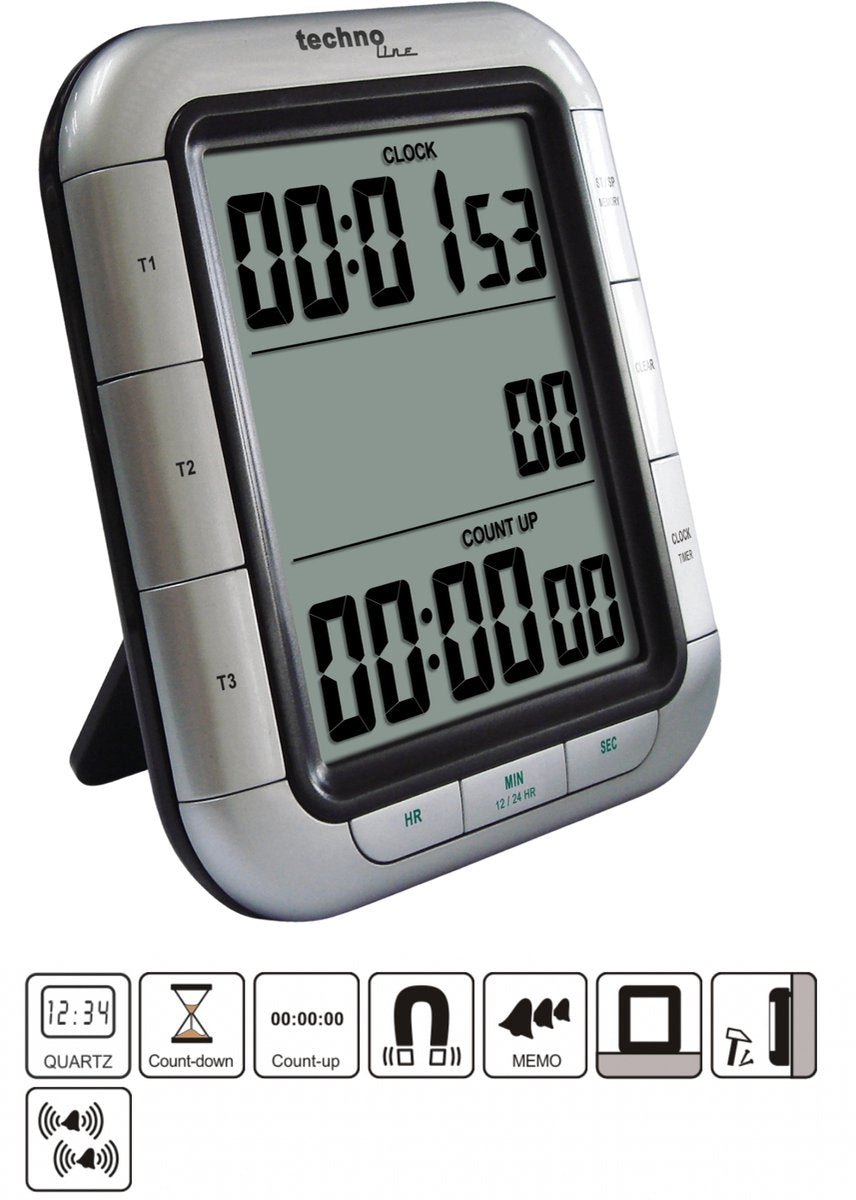 Technoline Küchentimer - 3 Timer gleichzeitig -