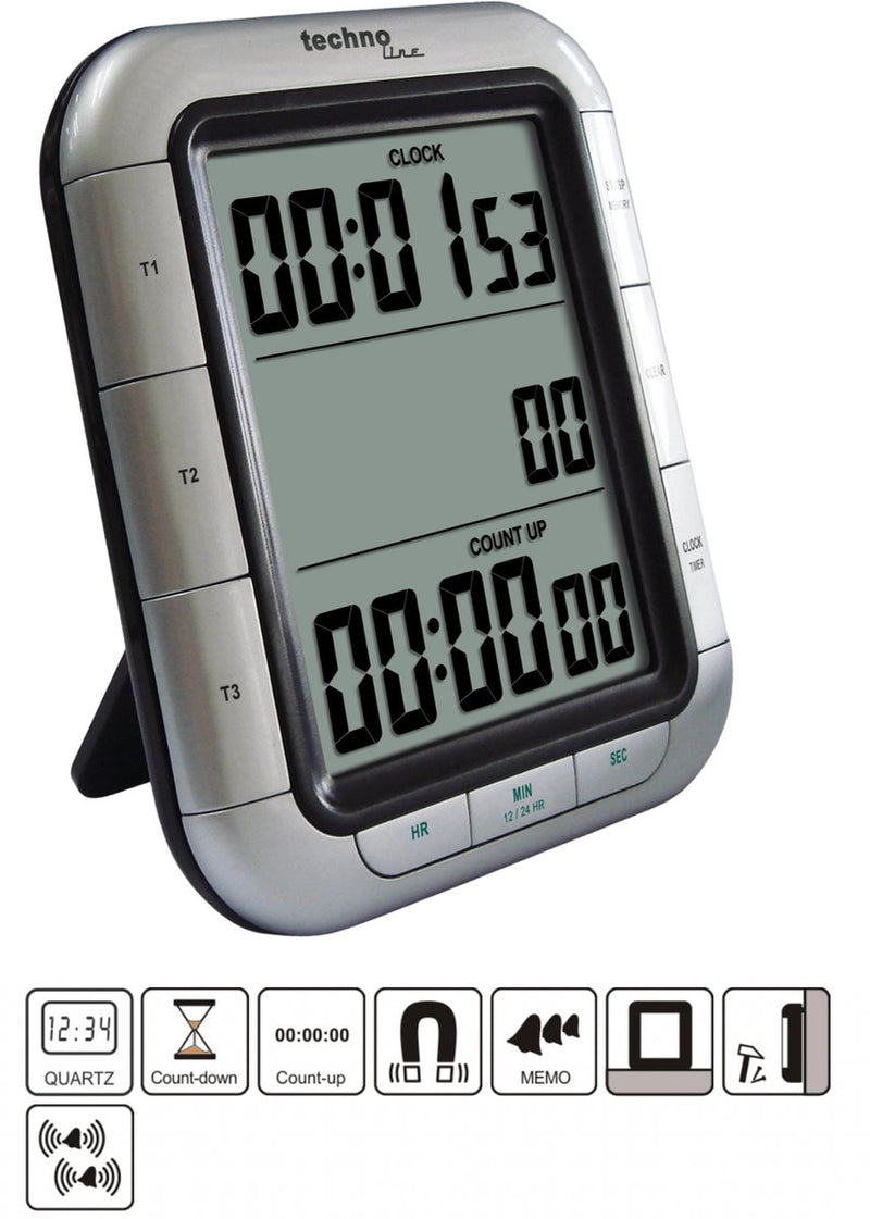 Technoline Küchentimer - 3 Timer gleichzeitig -