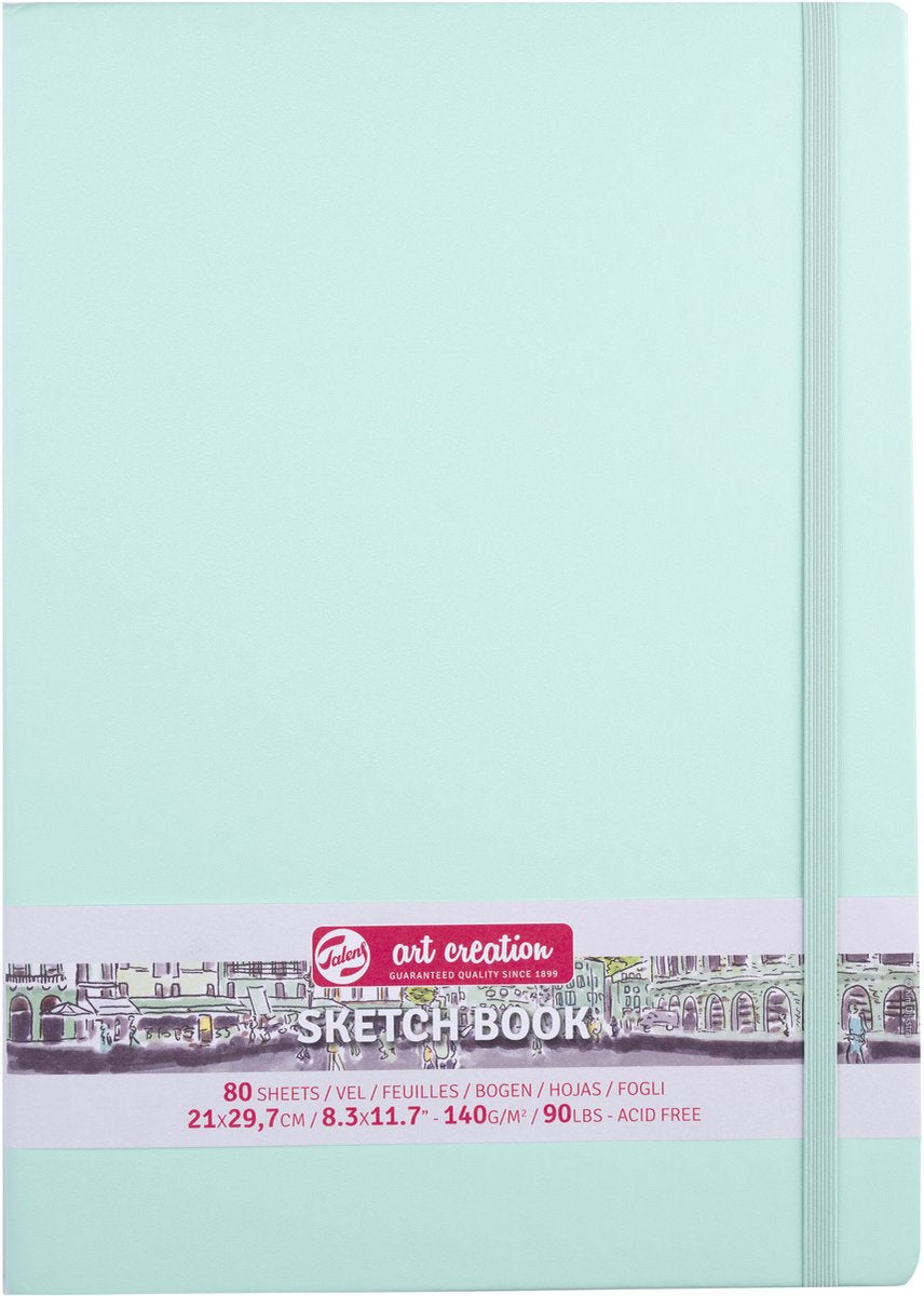 Talens Art Creation Skizzenblock 21 x 30 cm – 80 Blatt – Türkis