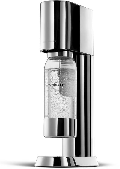 Sodastream-Sprudelwassermaschine aus Edelstahl