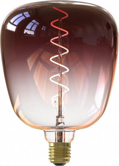 Calex Kiruna Farben Marron – E27-LED-Lampe – dimmbare Filament-Lichtquelle – 5 W – warmweißes Licht