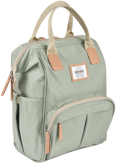 Béaba Wellington Wickeltaschen-Rucksack – inklusive Wickelunterlage – Unisex – wasserabweisend isoliert – Salbeigrün