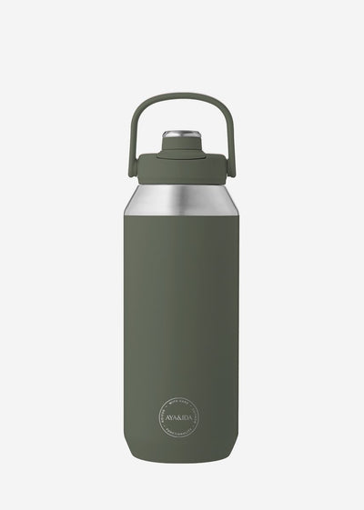 Aya ida aya ida - Sportflasche - Trinkflasche - Thermosflasche - Wasserflasche - Edelstahl - 950 ml - Tropengrün