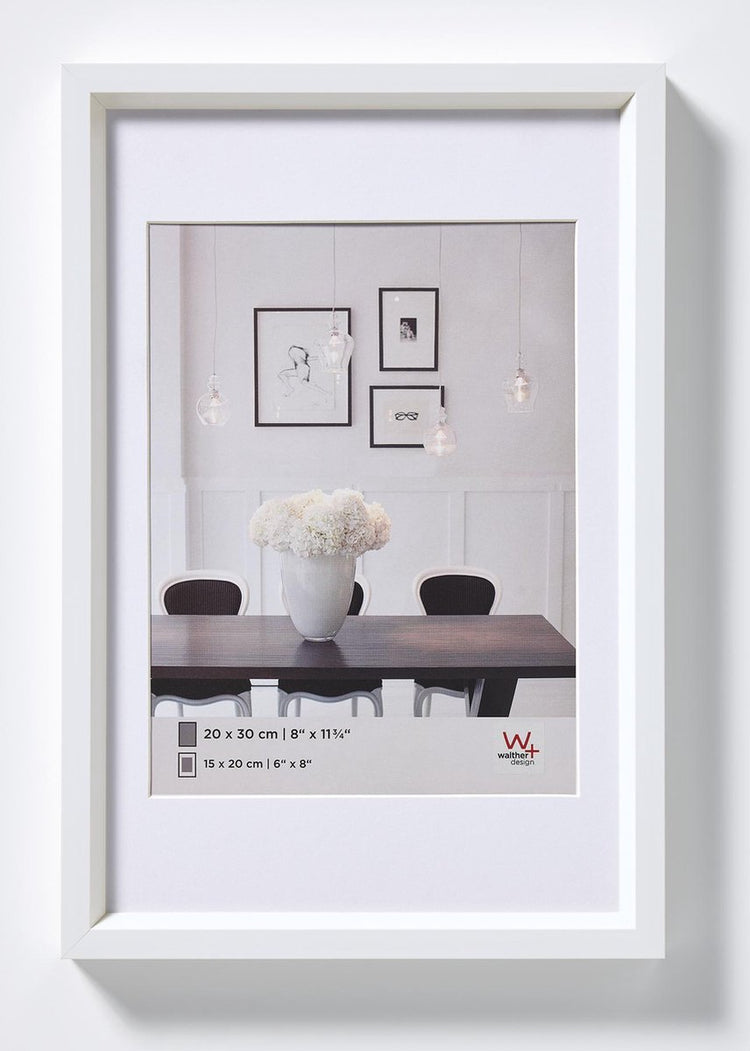 Walther Steel Style - Kunststoffrahmen - Fotogröße 40x60 cm - Weiß
