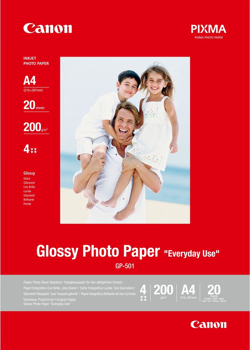 Canon Hochglanz-Fotopapier GP-501 (20 Blatt)