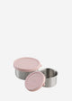 Aya ida aya ida – Set Snackbehälter – Lunchbox – Pillendose – Lebensmittelbehälter-Set – Müslibehälter – 100 ml + 200 ml – zartes Rosa