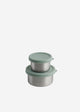 Aya ida aya ida – Set Snackbehälter – Lunchbox – Pillendose – Lebensmittelbehälter-Set – Müslibehälter – 100 ml + 200 ml – Mintgrün