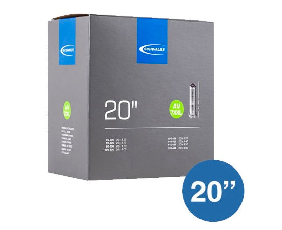 Schwalbe Innenrohr AV7XXL 20 Zoll 20x4,00 (100-406) AV 40 mm (Fatbike)