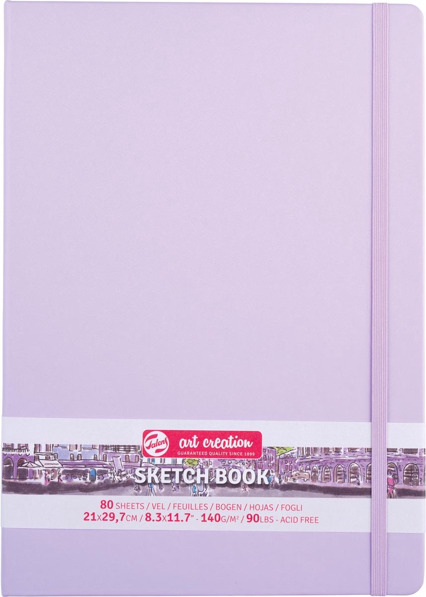 Talens Art Creation Skizzenblock 21 x 29,7 cm – 80 Blatt – Violett