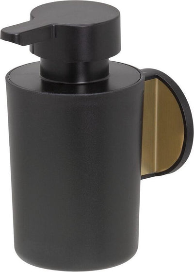 Tiger Tune - Seifenspender 180 ml - ohne Bohren - selbstklebendes 3m-Klebeband - Gold gebürstet schwarz