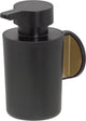 Tiger Tune - Seifenspender 180 ml - ohne Bohren - selbstklebendes 3m-Klebeband - Gold gebürstet schwarz