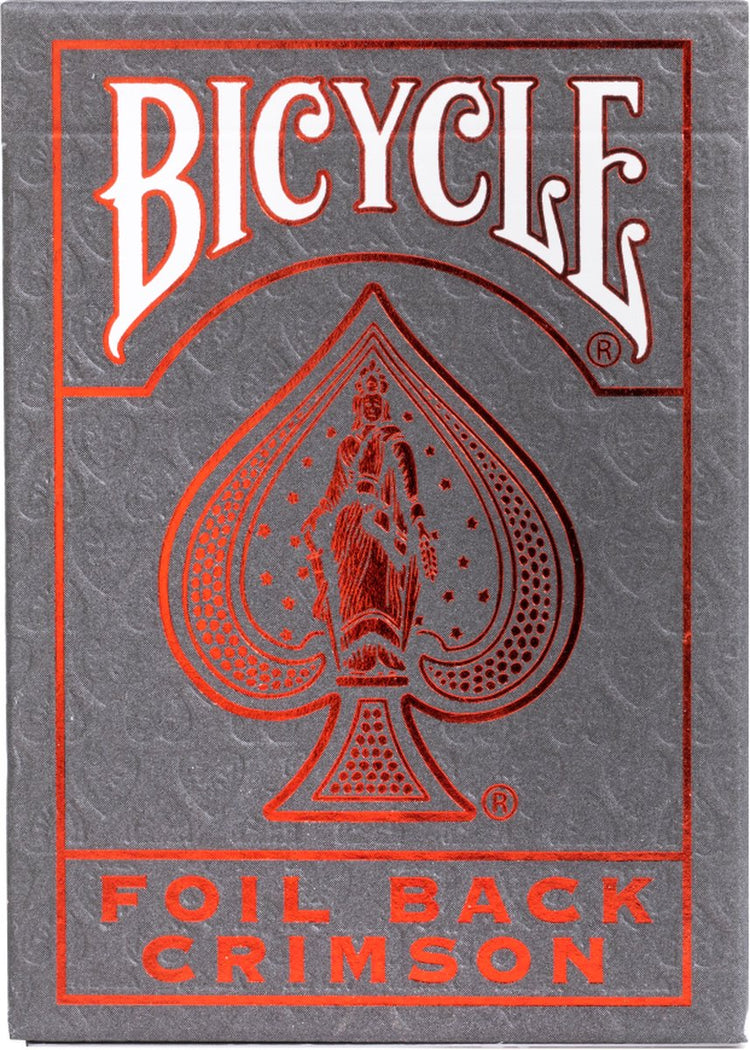 Bicycle Metalluxe Crimson Rider Back – Premium-Spielkarten – Folien-Finish – Poker – Sammlerstück
