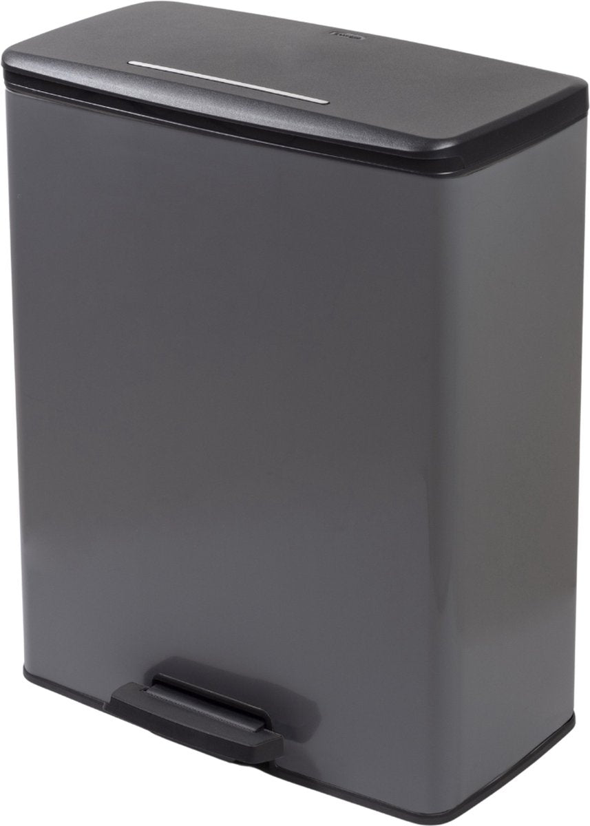 CHREVER CHREVER PEDAL BIN Deco Rechteckige 65 l Kühlung Grau
