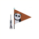 Sicherheitsflagge Pexkids Panda Braun mit einem Panda -Druck
