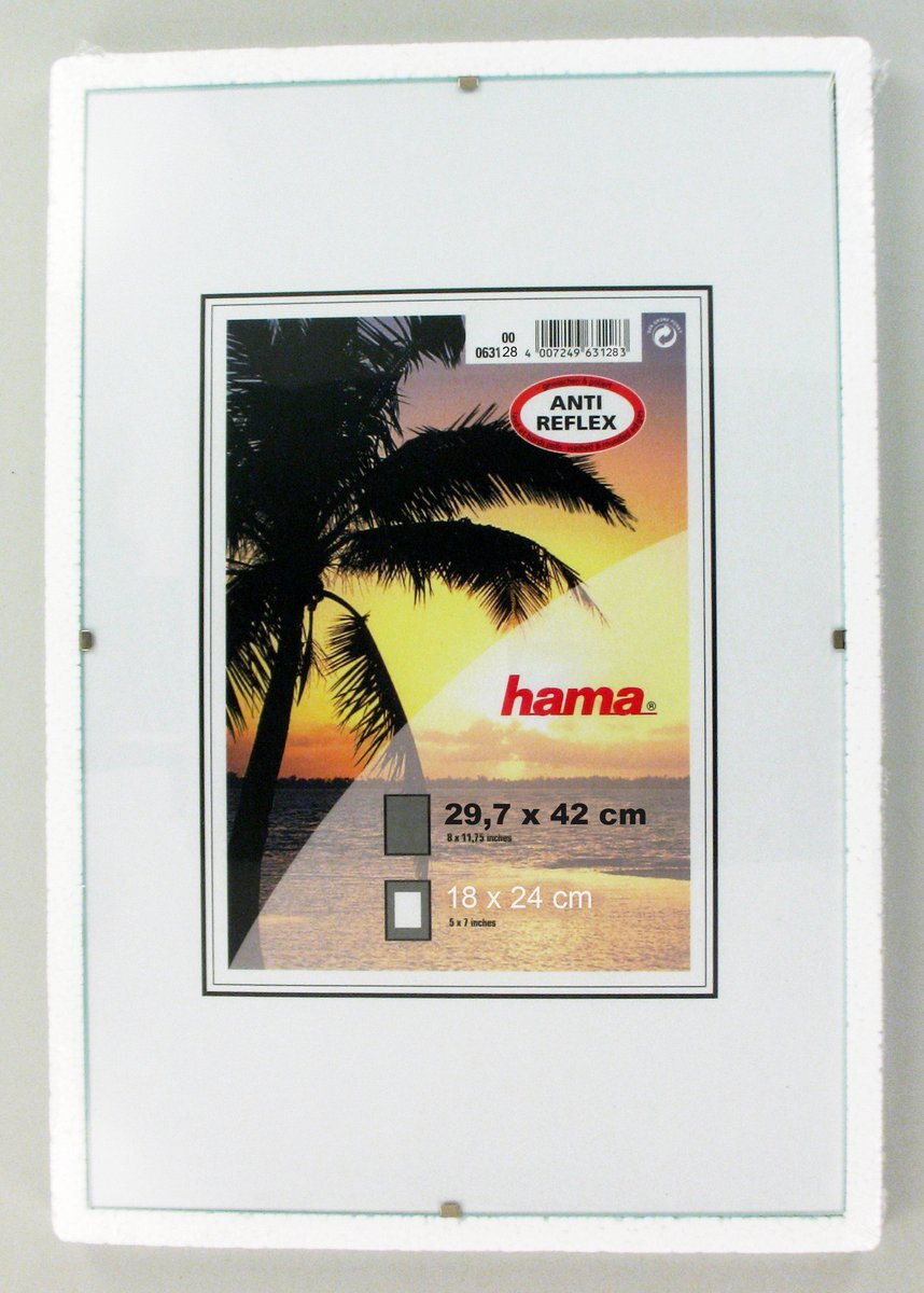 Hama Bilderrahmen – Rahmenclip – 29,7 x 42 cm – Antireflex