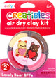 Ooly – Creatibles – Mini-Set für lufttrocknenden Ton – schöne Bären-Freunde – 4 Tonfarben