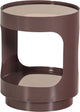 Woood Sero Beistelltisch - Metallglas - Braun - 45x37x37