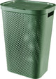 Curver Infinity Recycling Dots Wäschekorb mit Deckel – 60 l – Grün