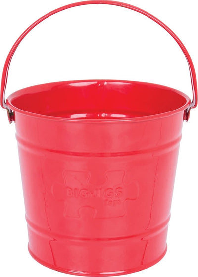 Bigjigs Red Metall Eimer
