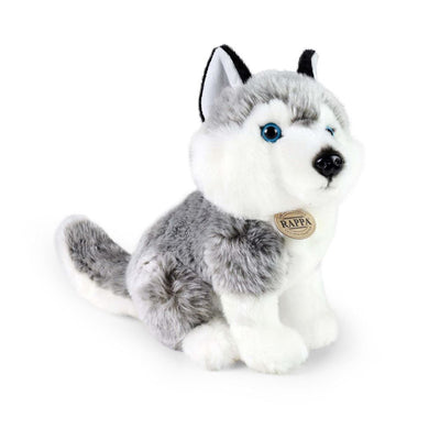 Umweltfreundliche Rappa-Serie – Plüsch-Husky-Kuscheltier – 30 cm – mit recycelter Kappe