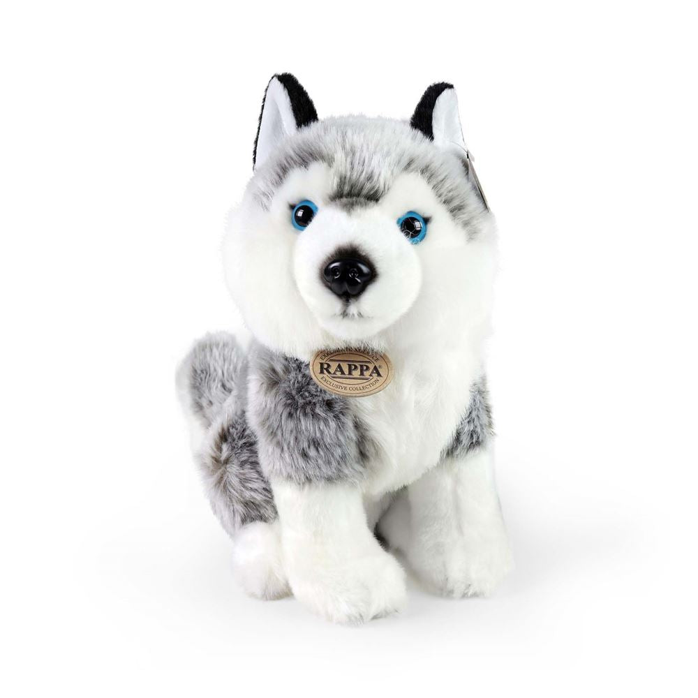 Umweltfreundliche Rappa-Serie – Plüsch-Husky-Kuscheltier – 30 cm – mit recycelter Kappe