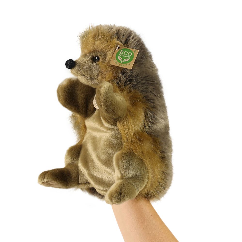 Plüsch-Igel-Handpuppe 25 cm öko