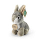 Plüsch grauer Hase 16 cm umweltfreundlich
