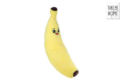 Bring mich nach Hause, bananengelbes Kuscheltier – 100 cm