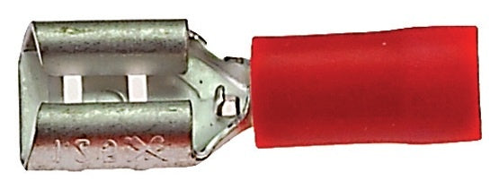 Kabelschuhverbinder halbisolierte Buchse 6,3 x 0,8 rot (100 Stück)