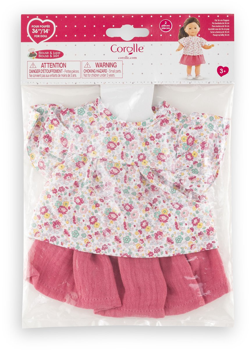 Bluse und Rock für Corolle Ma-Puppe – 36 cm