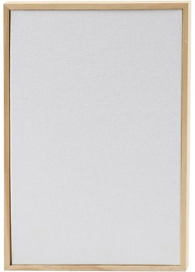 Creativ Company Leinwandpaneel mit Rahmen, Größe 15,8 x 23,8 cm, 280 g, weiß, 1 Stück