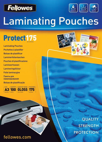 Fellowes Laminierfolie Protect A3, glänzend, 175 Mikron, 100 Stück