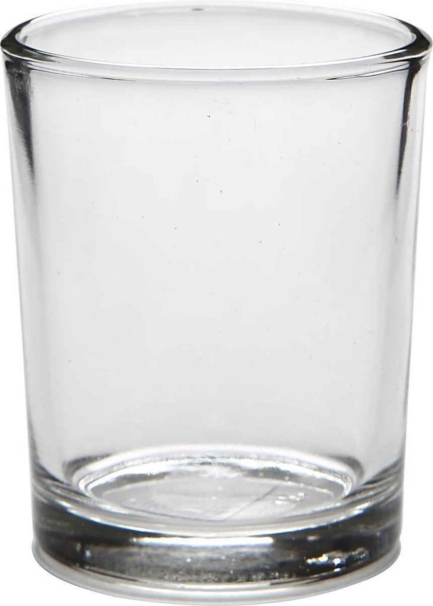 Creativ Company Teelicht, H: 6,5 cm, T 4,5-5,5 cm, 120 ml, 12 Stück 1 Box