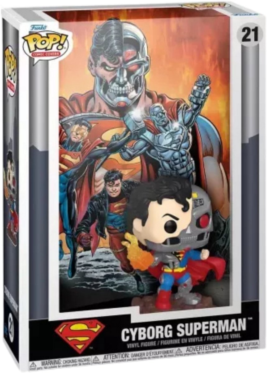 Funko Superman Cyborg Superman (Comic-Cover) Vinylfigur 21 Unisex Pop! - mehrfarbig - Standard