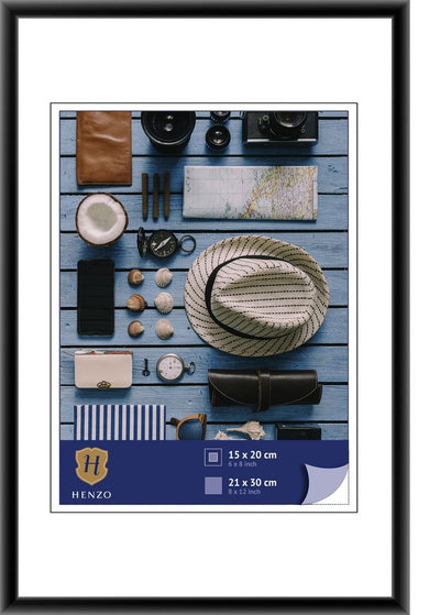 Henzo Fotorahmen – Napoli – Fotogröße 21 x 30 cm – Schwarz