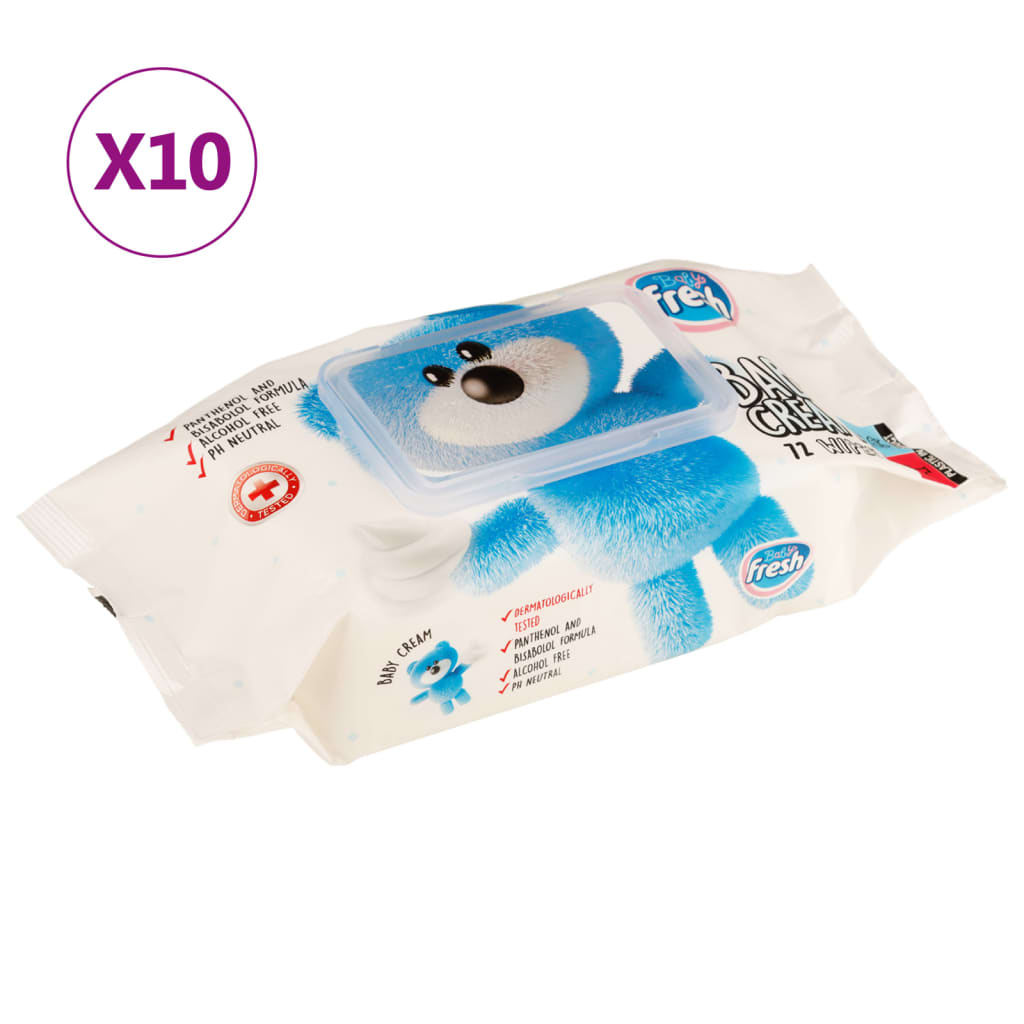 Vidaxl Babytücher 10 Packs 720 Tücher