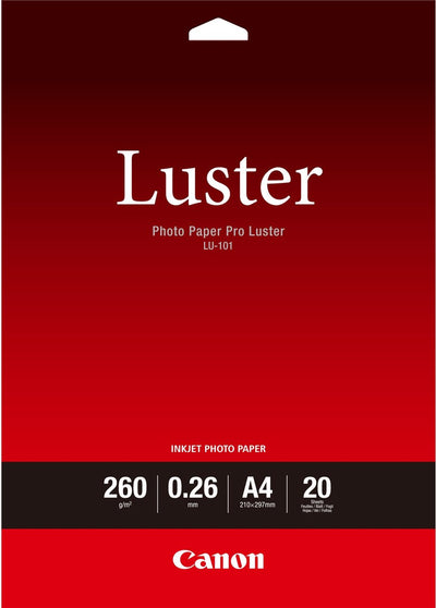 Fotopapier Canon Pro Glanz Canon Lu-101 A4 weiß 20 Blatt