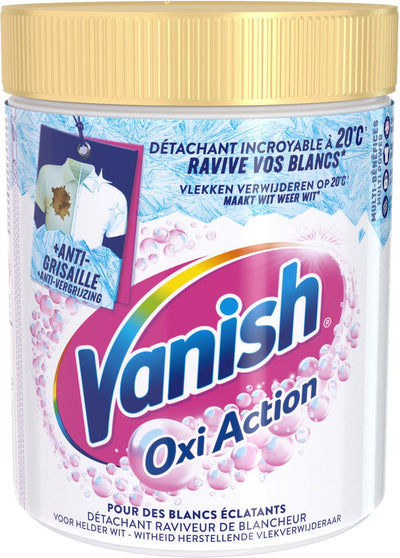 Vanish Oxi Action Whitening Booster Pulver – Fleckentferner für weiße Wäsche – 940 g