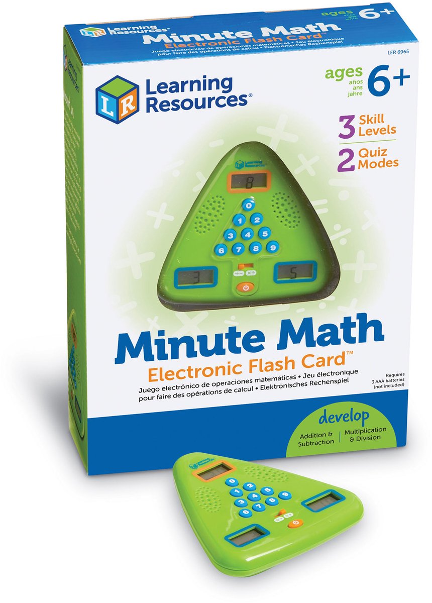 Lernressourcen Minute Mathe Electronic Flash Card™ – 6+
