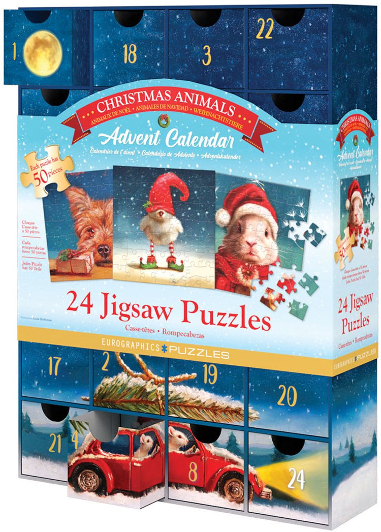 Eurographics – Adventskalender, Heffernan Christmas [Adventskalender, Heffernan Christmas] – Lucia Heffernan – 24×50 Teile 12,5×12,5 cm (B×H) – Puzzles