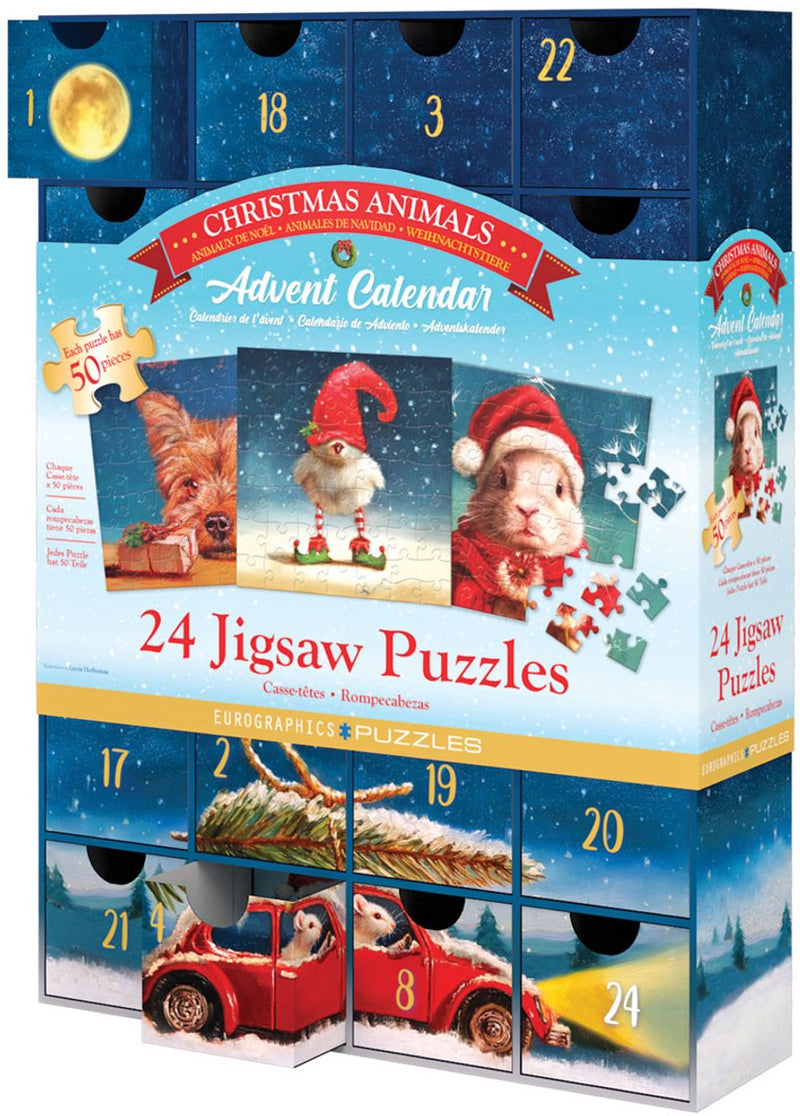 Eurographics – Adventskalender, Heffernan Christmas [Adventskalender, Heffernan Christmas] – Lucia Heffernan – 24×50 Teile 12,5×12,5 cm (B×H) – Puzzles
