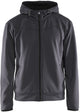 Blåkläder 3363-2526 Kapuzenpullover mit Reißverschluss mittelgrau schwarz – Größe 4xl