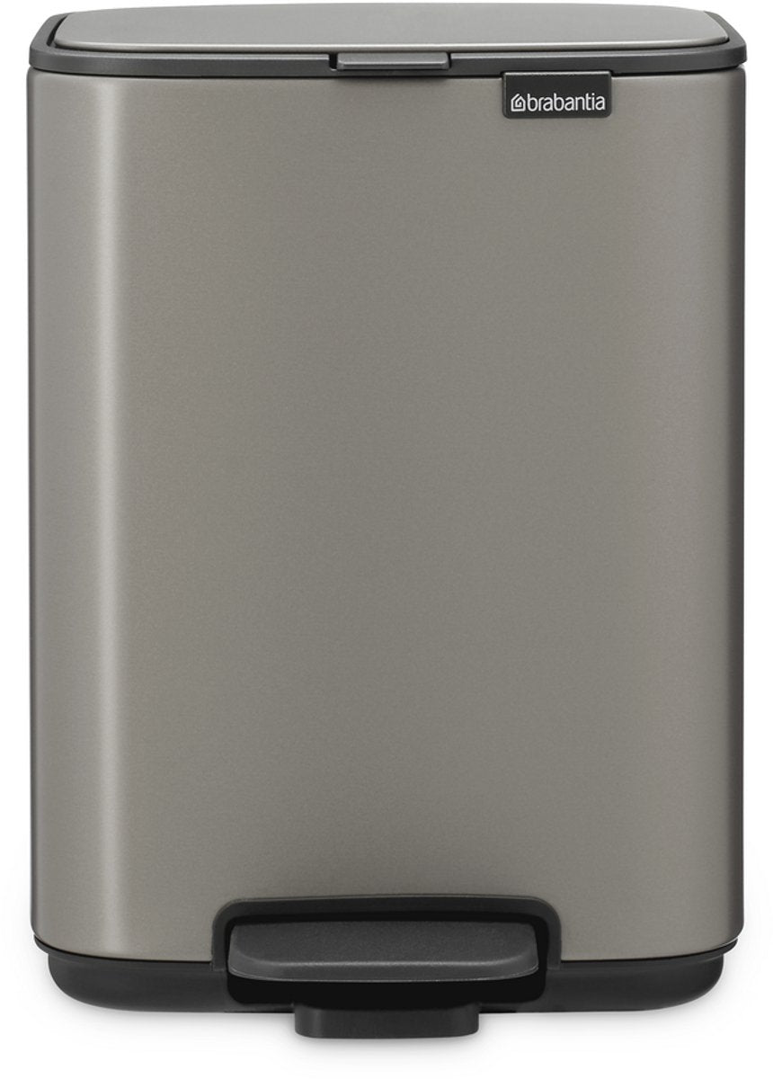 Brabantia Bo Treteimer – 4 Liter – Badezimmer – Platin
