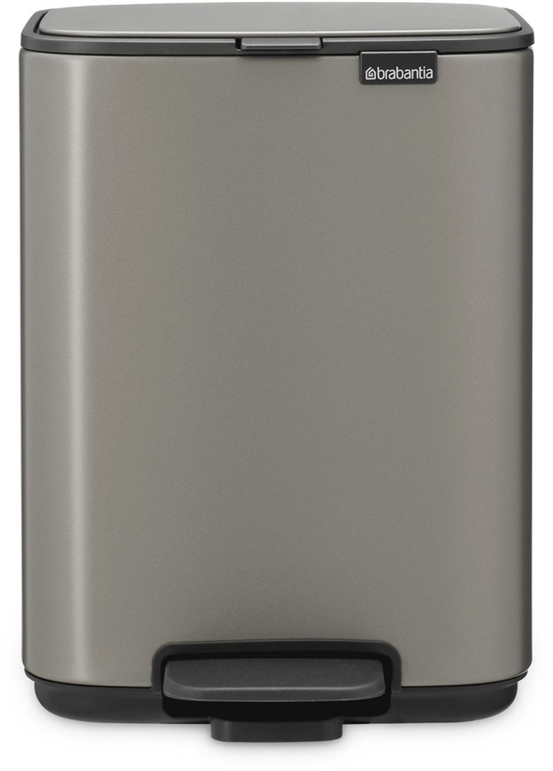 Brabantia Bo Treteimer – 4 Liter – Badezimmer – Platin