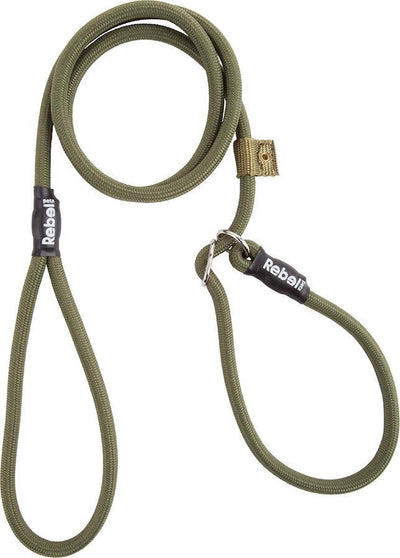 Rebel Petz Hundeleine – Trainingsleine – Armeegrün – S – 8 mm x 140 cm