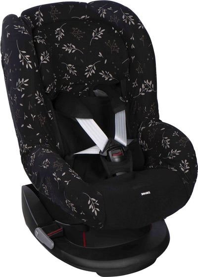 Dooky Sitzbezug Gruppe 1 Autositzbezug Romantische Blätter schwarz – Universal Autositzbezug Maxi Cosi Cabriofix, Maxi Cosi Bezug Pebble, Maxicosi Bezug, Cybex und mehr – Autositzbezug Baby Universal