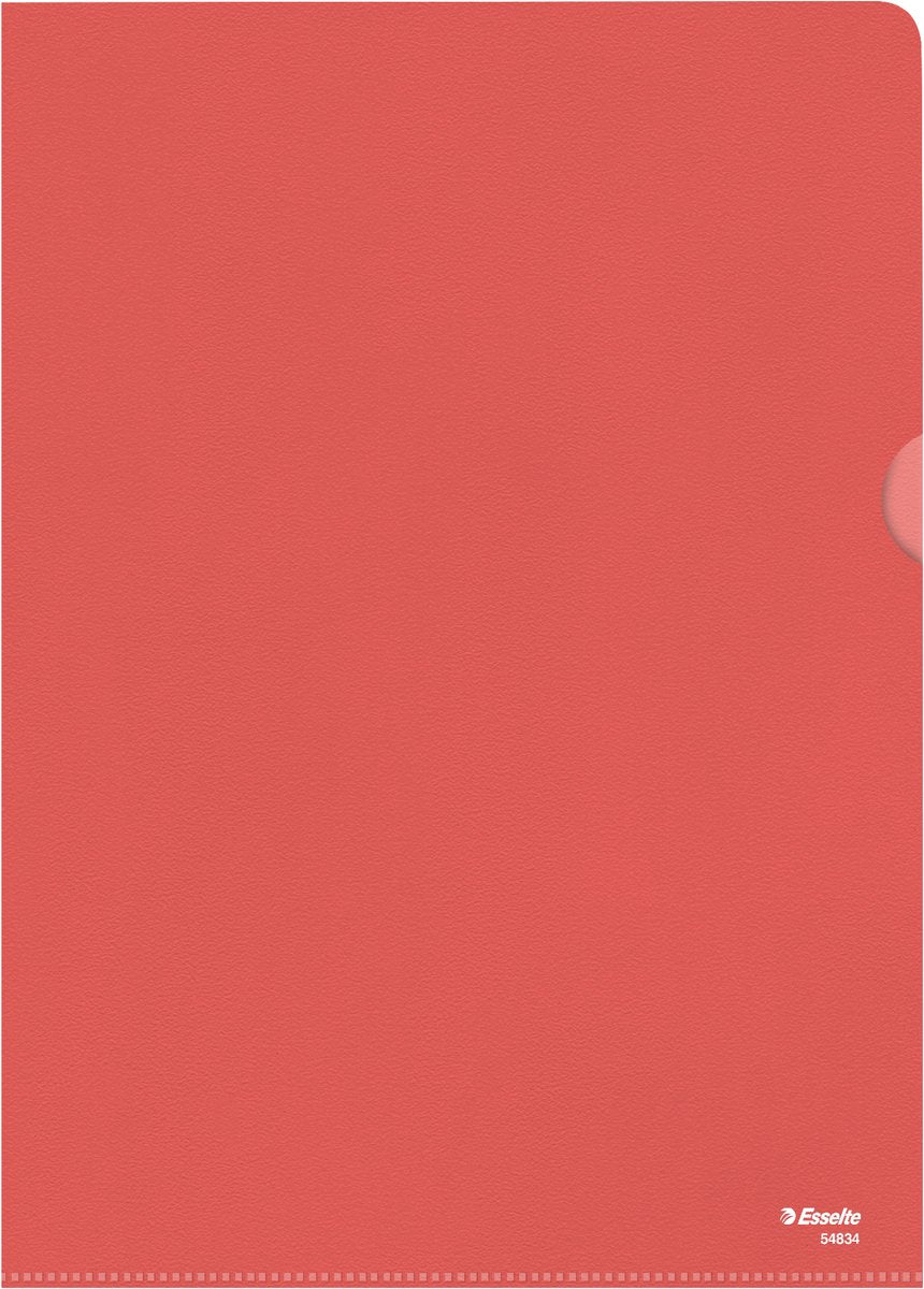 Esselte Standard-Ansichtsordner A4 – 0,11 mm PP-Folie – 100 Stück – rot